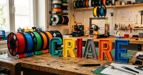 Capa da matéria: PLA, PETG, ABS e ASA: qual filamento usar em letra caixa